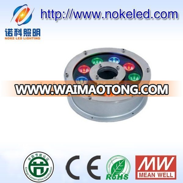 ip68 round stainless steel led underwater light for small fountain